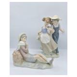 (2) Retired Lladro Figurines: 5292 & 4730