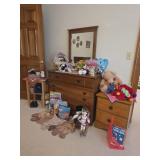 Wood Dresser, Pound Puppies, Crochet Blankets