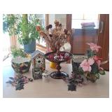Toleware, Decor, Vase, Ceramic Birdhouse