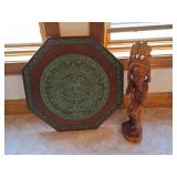 Aztec Sun Stone Style Wall Plaque, Statue