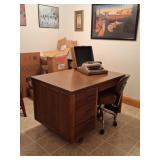 MCM Style Jofco Desk from Wall Street, Typewriter
