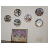 Franklin Mint Plates, Vintage Needle Point