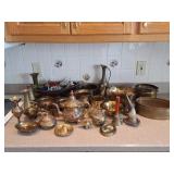 Soviet Era Drinking Horn, Brass Items