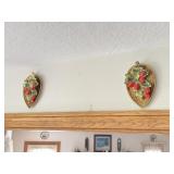 Franklin Mint Cottage Plates, Strawberry Plaques