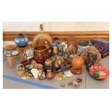 Group Assorted Decorative Ethnic & Folk Art Items