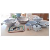 Enamelware Set, Steel Nesting Bowls