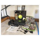 XBOX Video Game System, Controllers, Games
