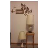 2 Lamps, Side Stand, Wall Art