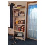 Bookshelf, Books, Exercise Equipment