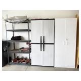 (2) Storage Cabinets, Metal Shelving