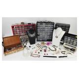 Huge Lot of Ladies Watches, Jewelry & Organizers