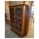 Oak Display Cabinet