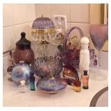 Fenton Basket, Apothecary Jar, Perfume Bottle