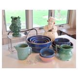 American Bisque Cookie Jar, Crock Bowls