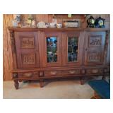 Intricate German 2 Piece Sideboard/Buffet