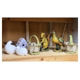 Ceramic Baskets and Animals