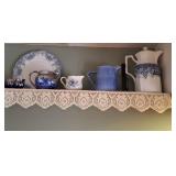 Blue & White Dishes, Pitchers