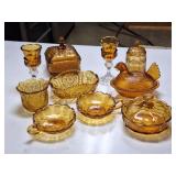 Amber Glass: Indiana Glass, L.E. Smith, Tiara