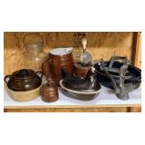 Bean Crock, Hen on Nest, Enamelware