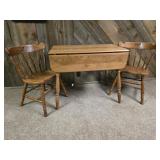 Table, Chairs, Plate Shelf