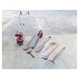 Toro Blower, Mantis Tiller, Yard Tools
