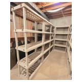(4) Sterilite 5 Tier Shelving Units
