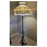 Stained Glass Purdue University Floor Lamp