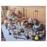 Decor, Framed ARt, Bookends, Faux Florals