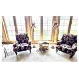 2 Smith Bros. of Berne Side Chairs, 2 Floor Lamps