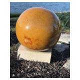 Bench, Gazing Ball, Towel Holder, Dog Statue