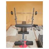 Pro-Form Weight Bench, Bar, Weights
