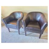 Pair of Club Chairs