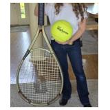 Large Scale Prince Tennis Racquet, Tennis Ball