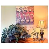 Bicycle Themed Decor, Table Lamp