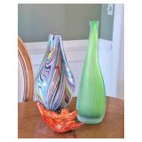 Art Glass Vases, Butterfly