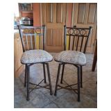 Pair of Swivel Bar Stools by Minson Corp.