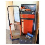 Park Tool Chest, Kennedy Tool Box, Dolly, Tools