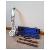 2 Recorders, Digital Horn, Flute Case