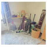 Hat Rack, Kirby Vacuum, Dirt Buster, Rugs, Iron