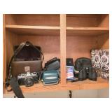 Polaroid and Pentax Cameras, Tasco Binoculars