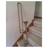 Vintage Silver-Plated Slide Trombone
