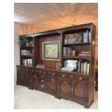 3 Lexington Bookcases, Books, Brass, Map