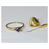 2.3 Grams Unmarked & 10K Gold Jewelry Tiffany & Co