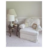 Armchairs, Lamps, Framed Watercolor Art