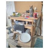 Vise, Bird Houses & Bath, Squirrel Picnic Table