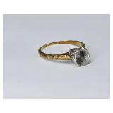 2.27 Grams 15KT Gold & Platinum Ring, No Stone