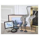 Bird Sculptures, Prints, Barometer