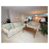 Kroehler Sofa & Loveseat, Lamps, Tables