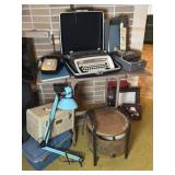 Royal Typewriter, Vintage Telephone and Kisco Fan