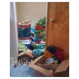 Christmas Decor, Vintage Rotating Play Light